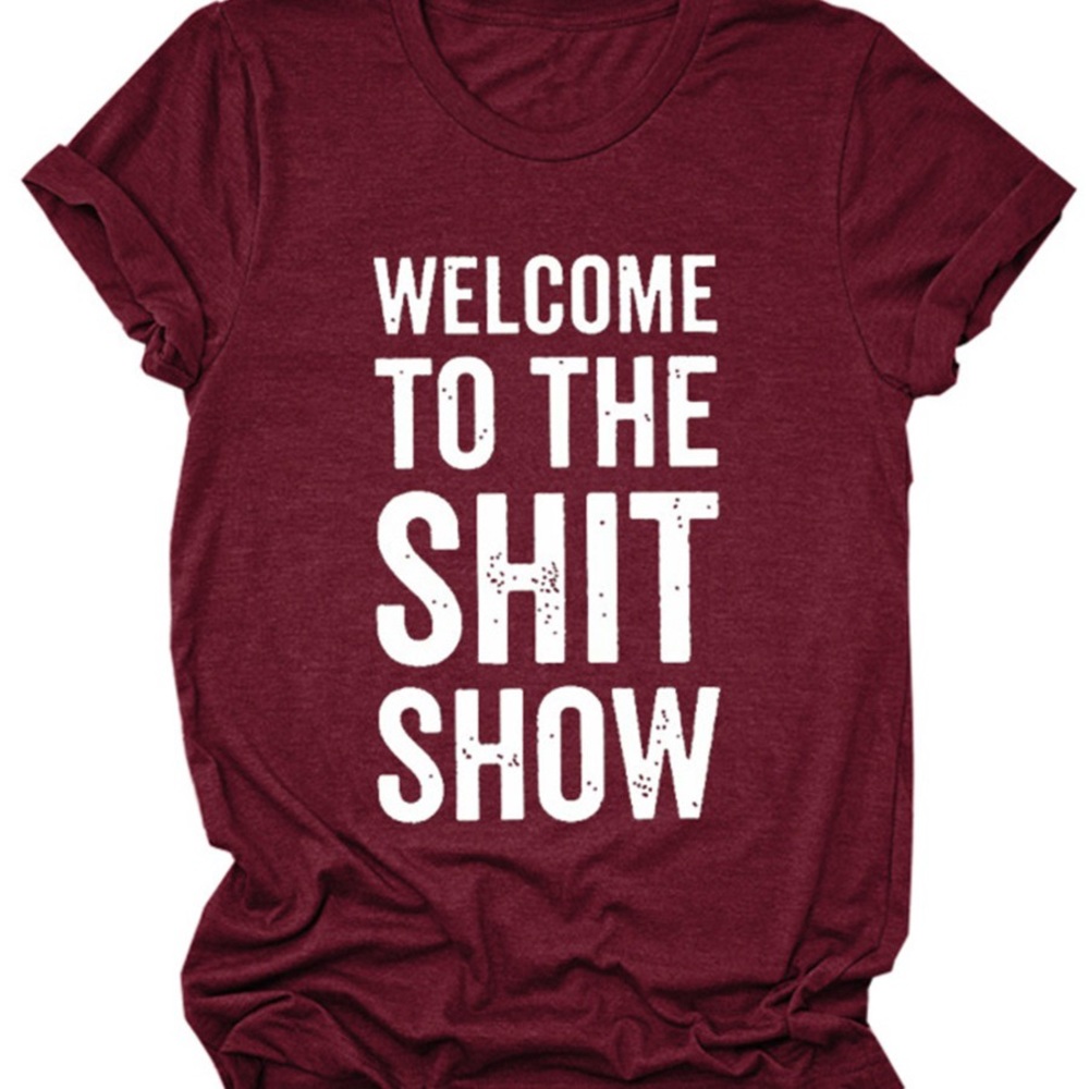 Wine Colored Graphic T ‼️
